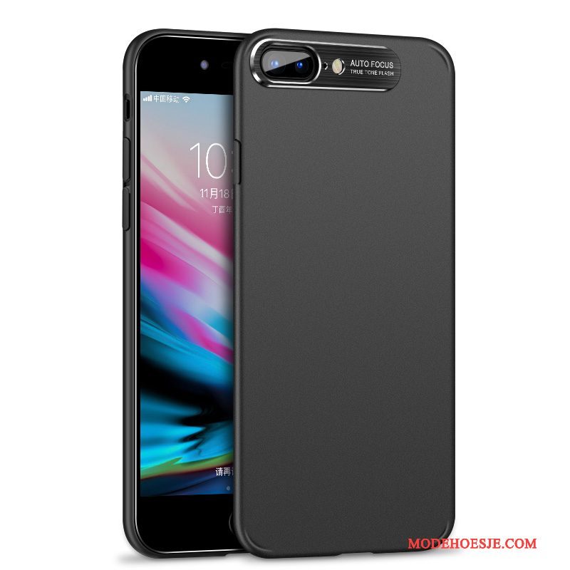 Hoesje iPhone 8 Plus Zakken Schrobben Anti-fall, Hoes iPhone 8 Plus Nieuw Zwart