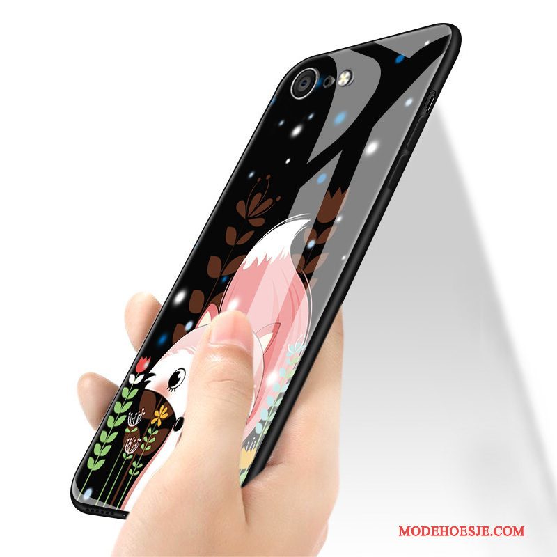 Hoesje iPhone 8 Siliconen Hard Anti-fall, Hoes iPhone 8 Bescherming Glastelefoon