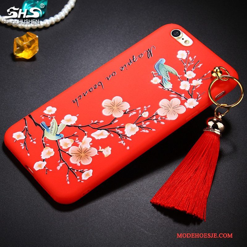 Hoesje iPhone 8 Zacht Chinese Stijl Hanger, Hoes iPhone 8 Telefoon Trend