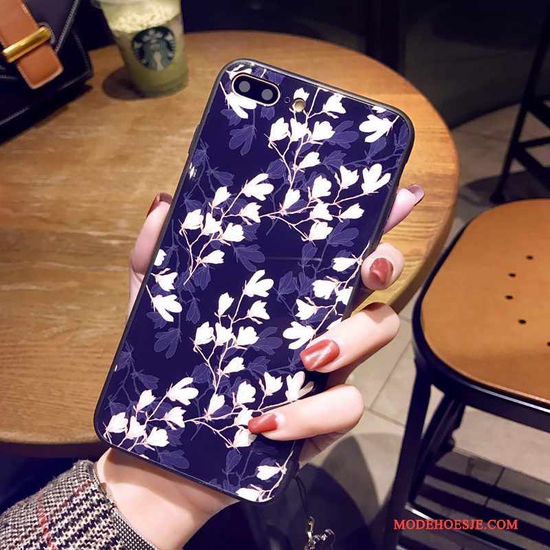 Hoesje iPhone 8 Zakken Blauwtelefoon, Hoes iPhone 8 Bescherming Trend Hanger