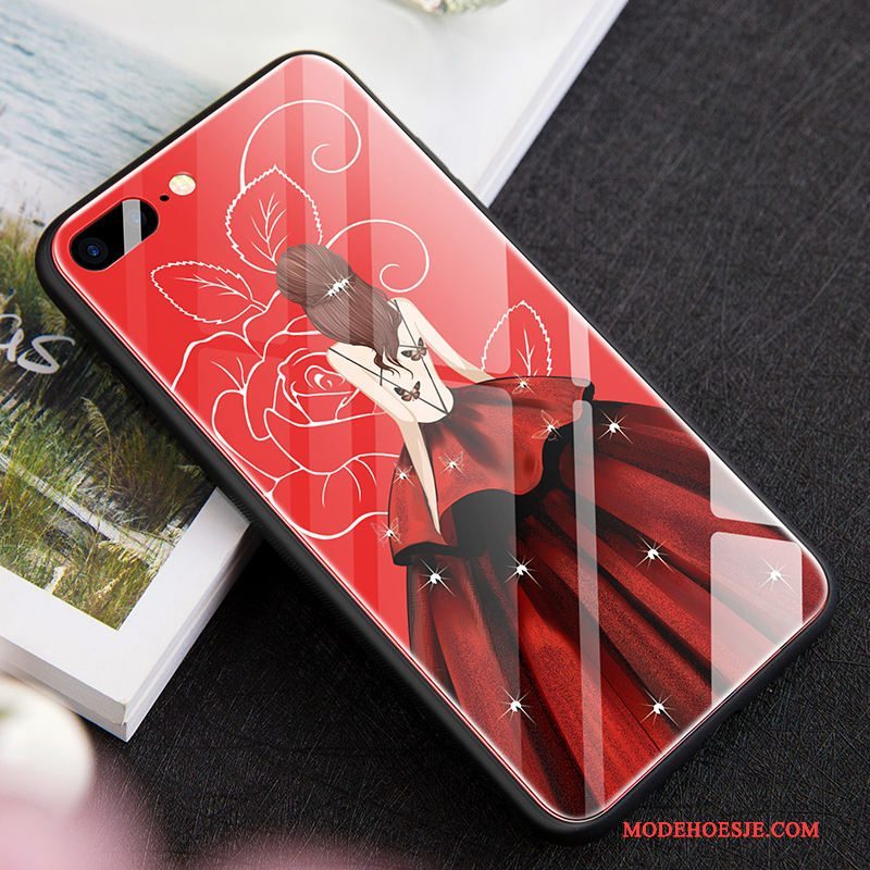 Hoesje iPhone 8 Zakken Rood Glas, Hoes iPhone 8 Hardtelefoon