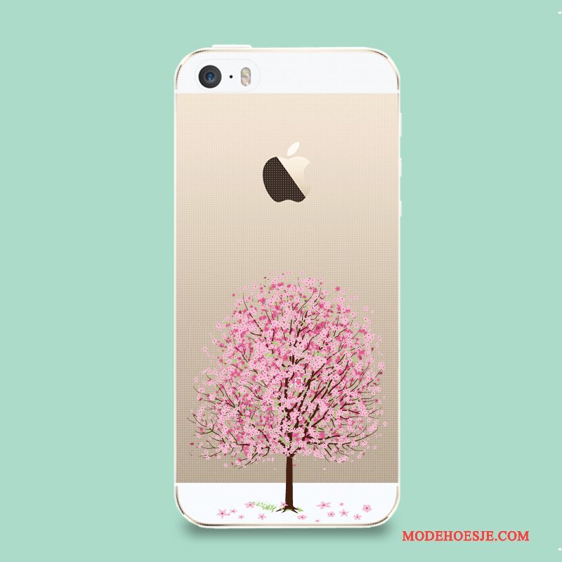 Hoesje iPhone Se Bescherming Nieuw Roze, Hoes iPhone Se Zacht Putelefoon