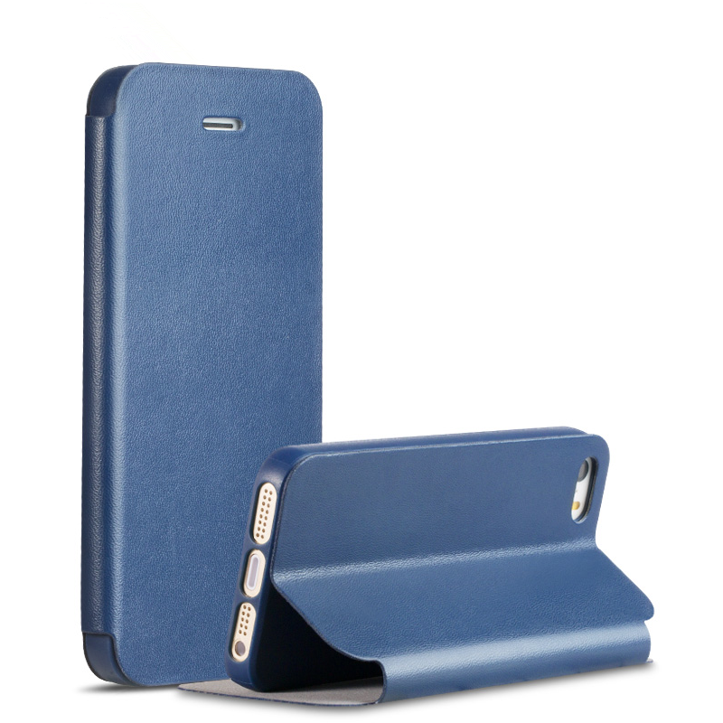 Hoesje iPhone Se Folio Anti-fall Blauw, Hoes iPhone Se Zakken Telefoon