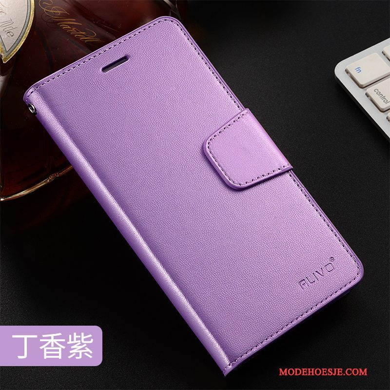 Hoesje iPhone Se Folio Anti-falltelefoon, Hoes iPhone Se Bescherming Purper