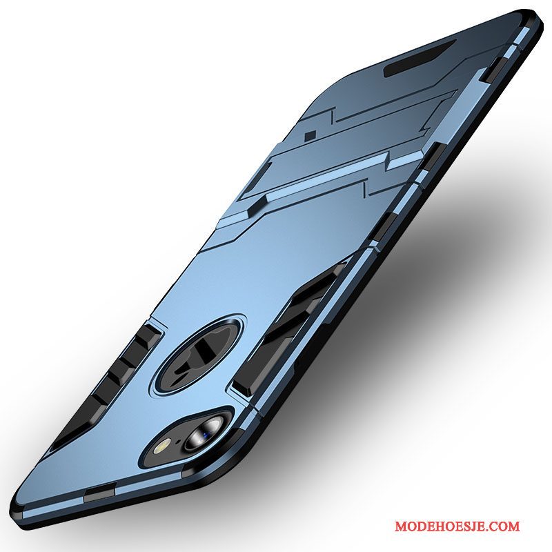 Hoesje iPhone Se Siliconen Hardtelefoon, Hoes iPhone Se Zakken Blauw Anti-fall