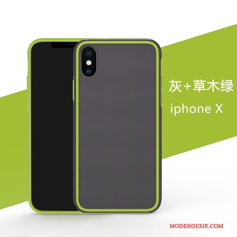 Hoesje iPhone X Zakken Groen Schrobben, Hoes iPhone X Scheppend Persoonlijk Hanger