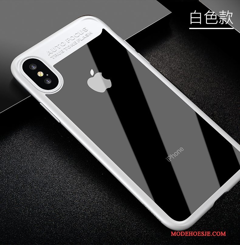 Hoesje iPhone X Zakken Wit Nieuw, Hoes iPhone X Zacht Telefoon Trend