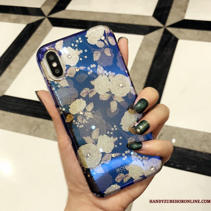 Hoesje iPhone Xs Luxe Trendy Merktelefoon, Hoes iPhone Xs Mode High End