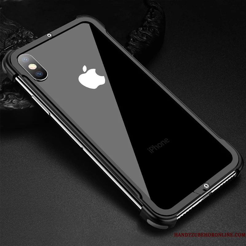 Hoesje iPhone Xs Max Bescherming Persoonlijk Dun, Hoes iPhone Xs Max Metaal Telefoon Het Uitstralen