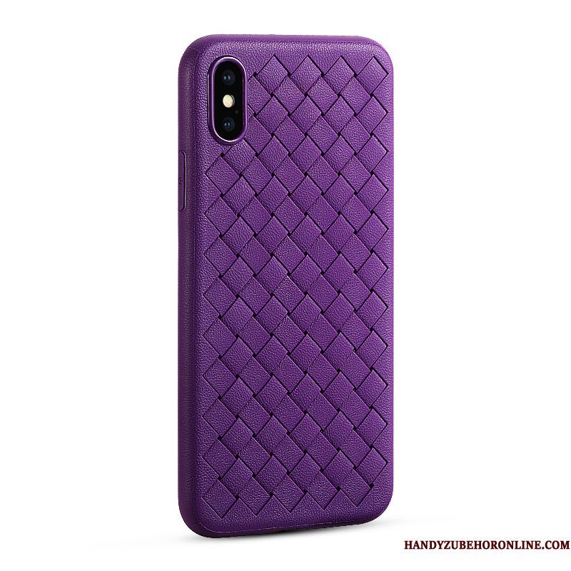 Hoesje iPhone Xs Max Zakken Bedrijf Kwaliteit, Hoes iPhone Xs Max Zacht Purper Ademend