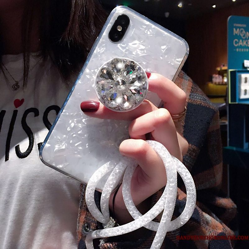 Hoesje iPhone Xs Ondersteuning Gasbag Hanger, Hoes iPhone Xs Strass Telefoon Trend