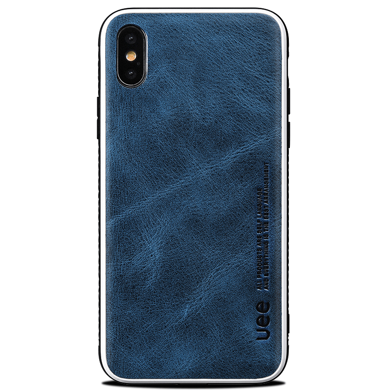 Hoesje iPhone Xs Siliconen Antislip Blauw, Hoes iPhone Xs Zacht Nieuw Eenvoudige