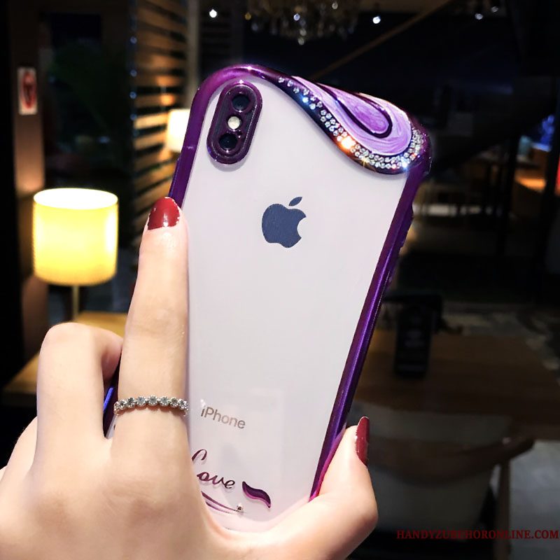 Hoesje iPhone Xs Siliconen Etnische Wind, Hoes iPhone Xs Scheppend Telefoon Persoonlijk