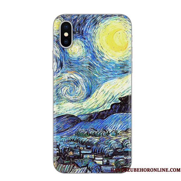 Hoesje iPhone Xs Zakken Nieuw Kunst, Hoes iPhone Xs Zacht Europa Blauw