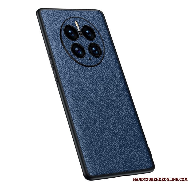 Hoesje voor Huawei Mate 50 Pro Echt Litchi-leer