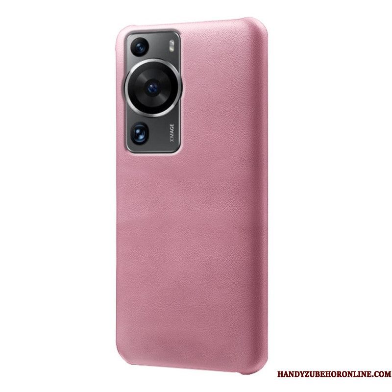 Hoesje voor Huawei P60 Pro Ledereffect