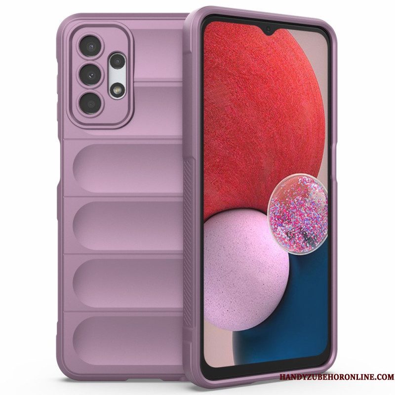 Hoesje voor Samsung Galaxy A13 Imitatielakleer Met Knoop