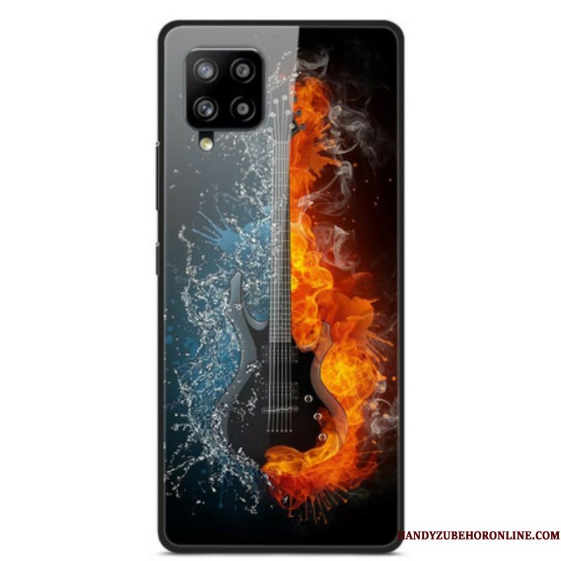 Hoesje voor Samsung Galaxy A42 5G Gitaar Van Gehard Glas