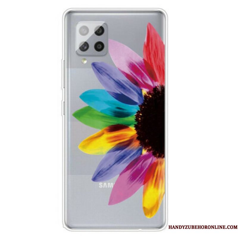 Hoesje voor Samsung Galaxy A42 5G Kleurrijke Bloem