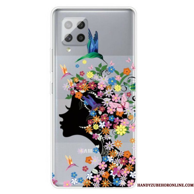 Hoesje voor Samsung Galaxy A42 5G Mooi Bloemhoofd