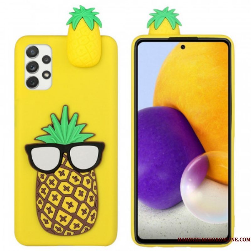 Hoesje voor Samsung Galaxy A53 5G Ananas 3d-bril