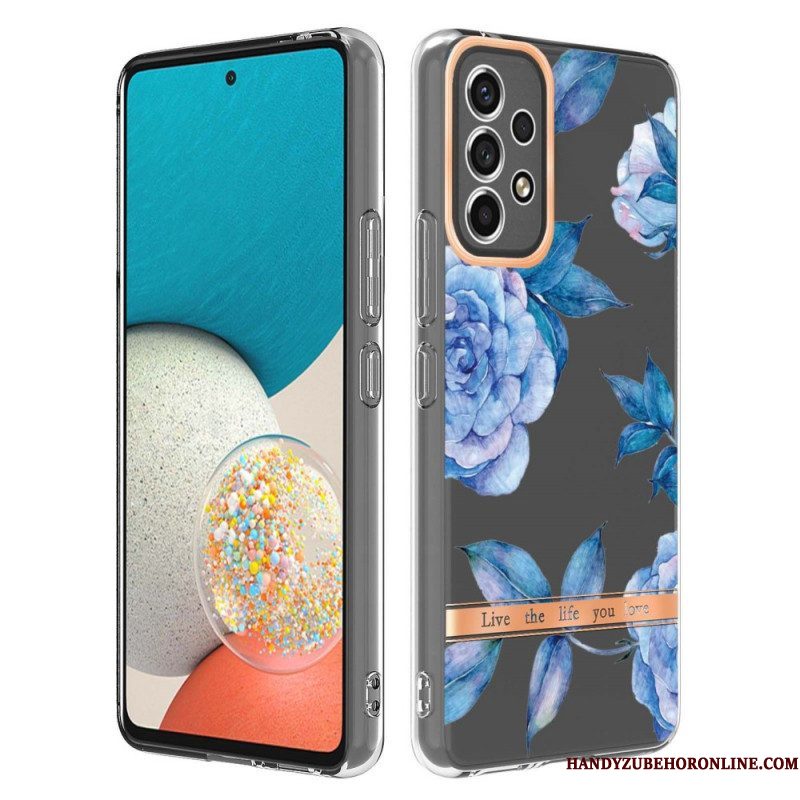 Hoesje voor Samsung Galaxy A53 5G Naadloze Bloemen