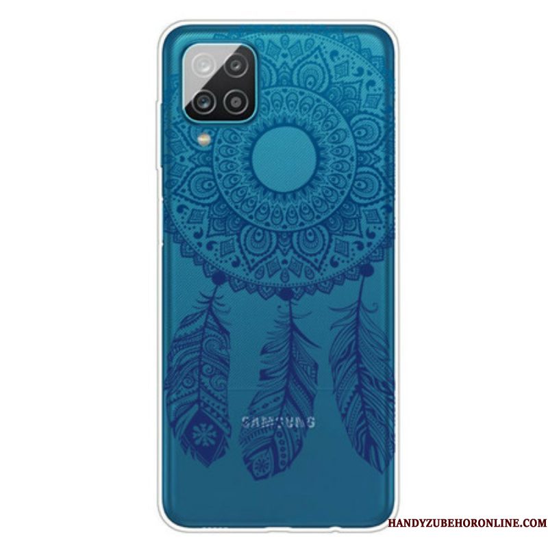 Hoesje voor Samsung Galaxy M12 / A12 Enkelbloemige Mandala