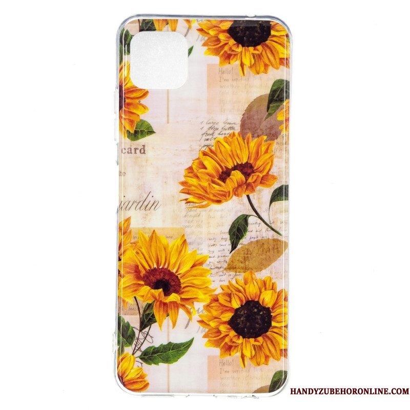 Hoesje voor Samsung Galaxy M12 / A12 Fluorescerende Bloemen