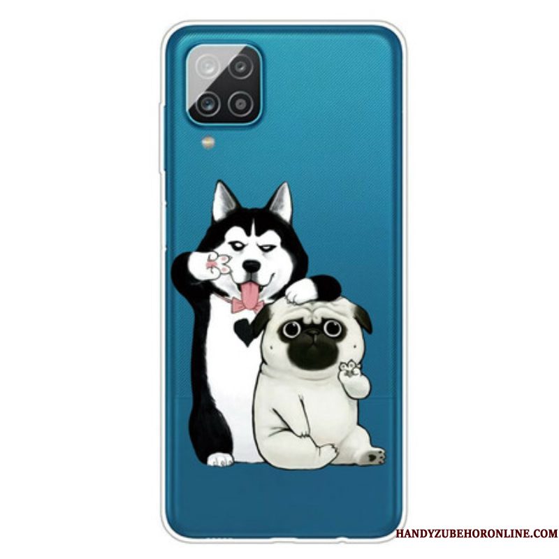 Hoesje voor Samsung Galaxy M12 / A12 Grappige Honden
