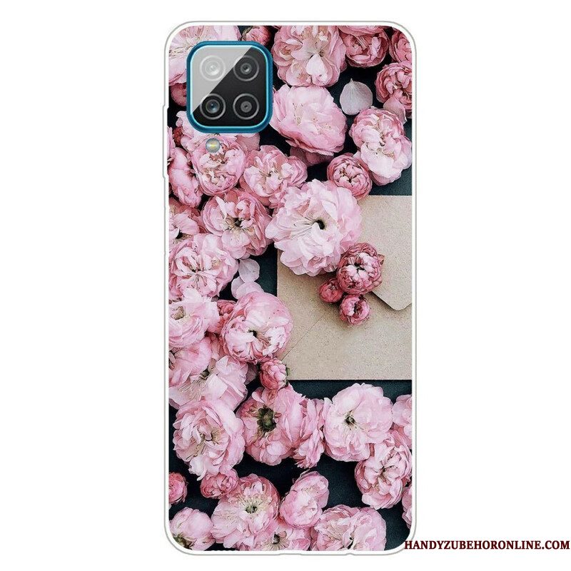 Hoesje voor Samsung Galaxy M12 / A12 Intense Bloemen