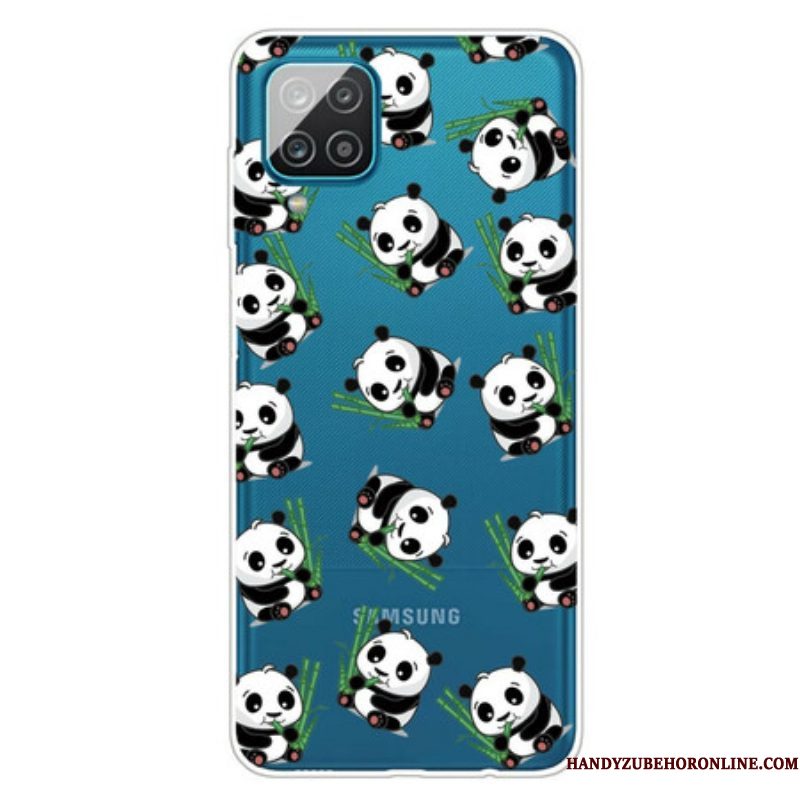 Hoesje voor Samsung Galaxy M12 / A12 Kleine Panda's