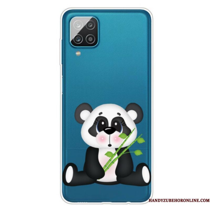 Hoesje voor Samsung Galaxy M12 / A12 Naadloze Trieste Panda