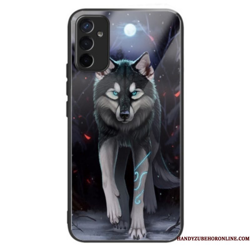 Hoesje voor Samsung Galaxy M13 Wolf Van Gehard Glas