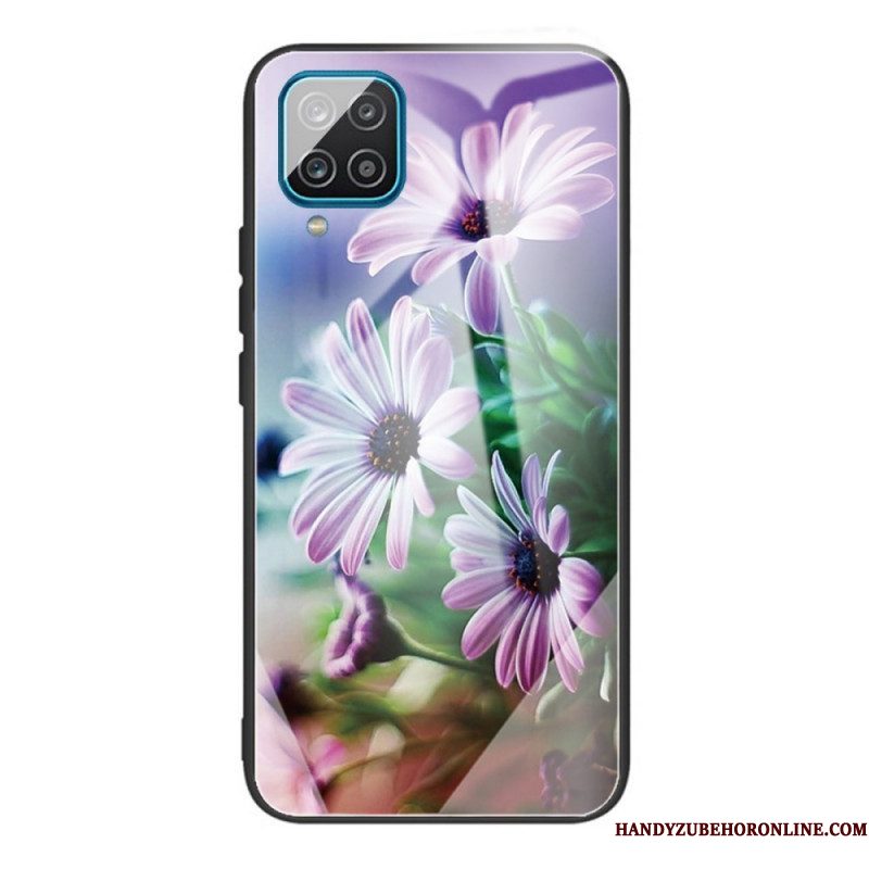 Hoesje voor Samsung Galaxy M32 Bloemen Van Gehard Glas