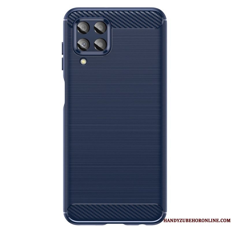 Hoesje voor Samsung Galaxy M33 5G Geborstelde Koolstofvezel