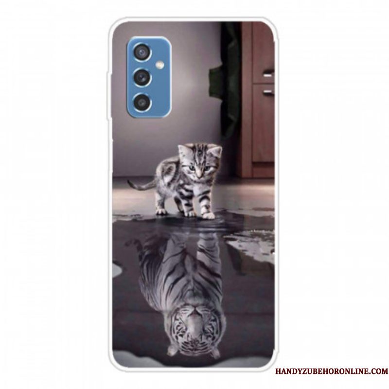 Hoesje voor Samsung Galaxy M52 5G Dromerig Katje
