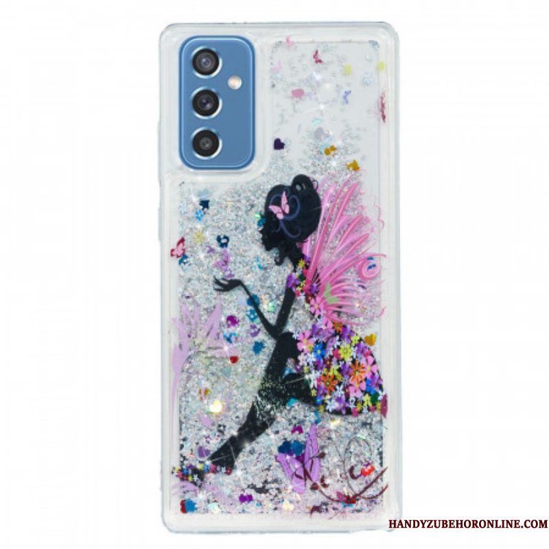 Hoesje voor Samsung Galaxy M52 5G Prinses Pailletten