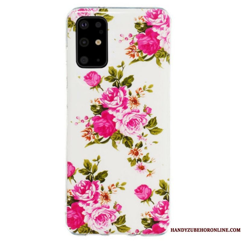 Hoesje voor Samsung Galaxy S20 Plus / S20 Plus 5G Fluorescerende Bloemen