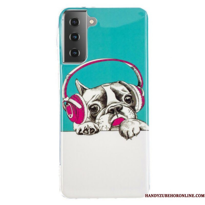 Hoesje voor Samsung Galaxy S21 5G Fluorescerende Hond