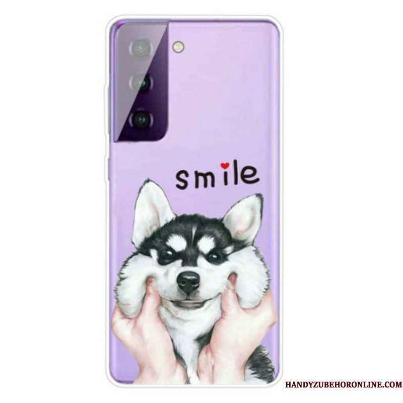 Hoesje voor Samsung Galaxy S21 5G Lach Hond