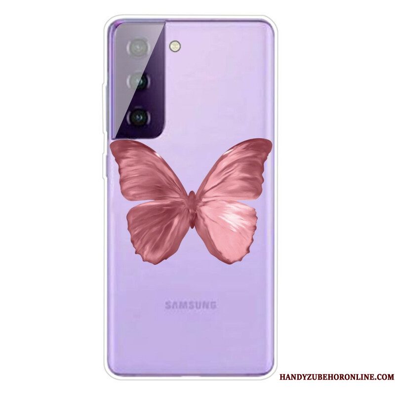 Hoesje voor Samsung Galaxy S21 5G Wilde Vlinders