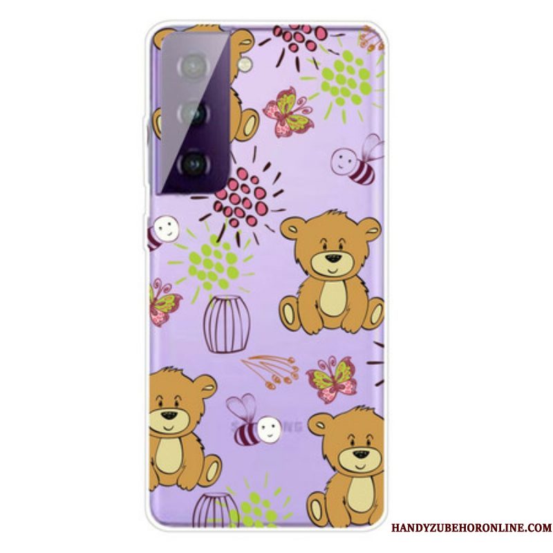 Hoesje voor Samsung Galaxy S21 FE Teddyberen Topje