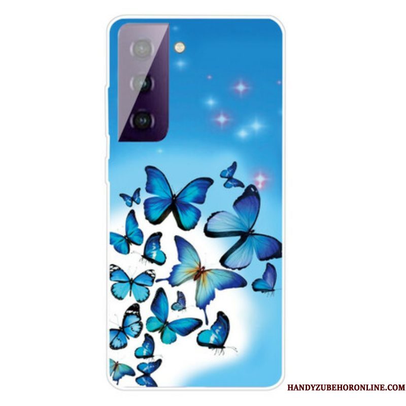 Hoesje voor Samsung Galaxy S21 FE Vlinders Vlinders