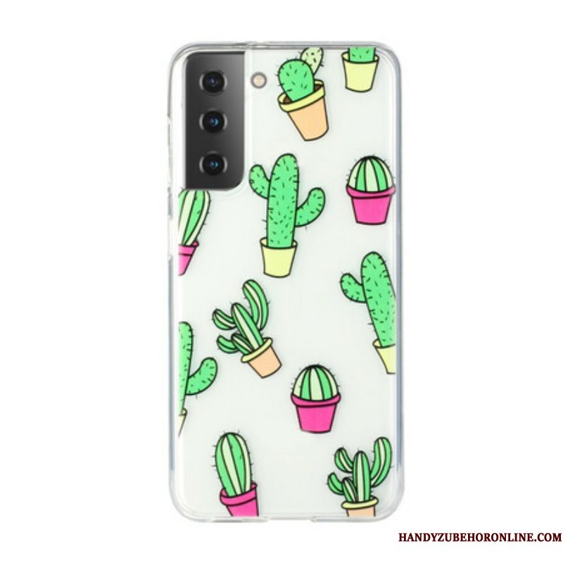 Hoesje voor Samsung Galaxy S21 Plus 5G Mini Cactussen