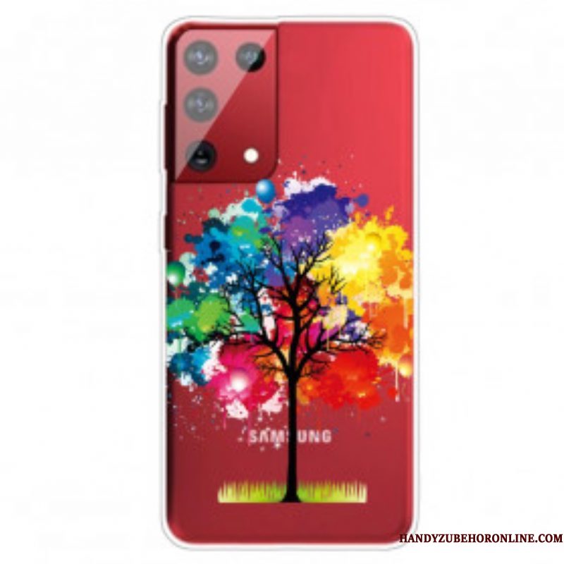 Hoesje voor Samsung Galaxy S21 Ultra 5G Aquarel Boom