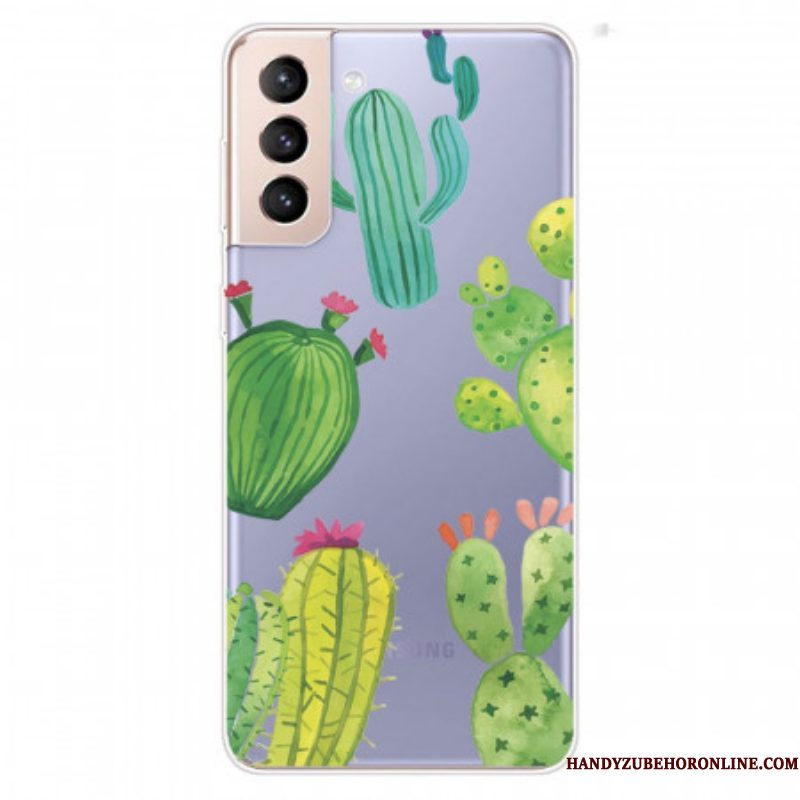 Hoesje voor Samsung Galaxy S22 Plus 5G Aquarel Cactussen