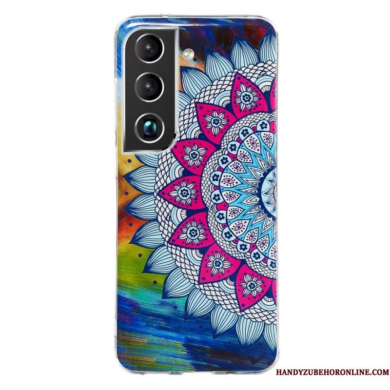 Hoesje voor Samsung Galaxy S22 Plus 5G Fluorescerende Bloemenserie