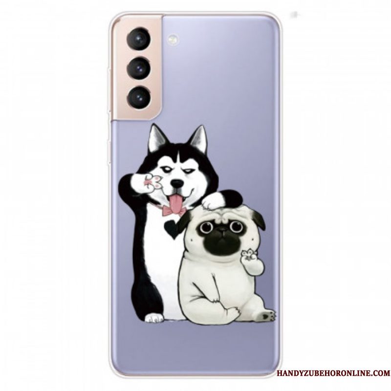 Hoesje voor Samsung Galaxy S22 Plus 5G Grappige Honden