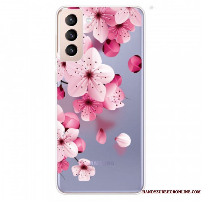 Hoesje voor Samsung Galaxy S22 Plus 5G Kleine Roze Bloemen