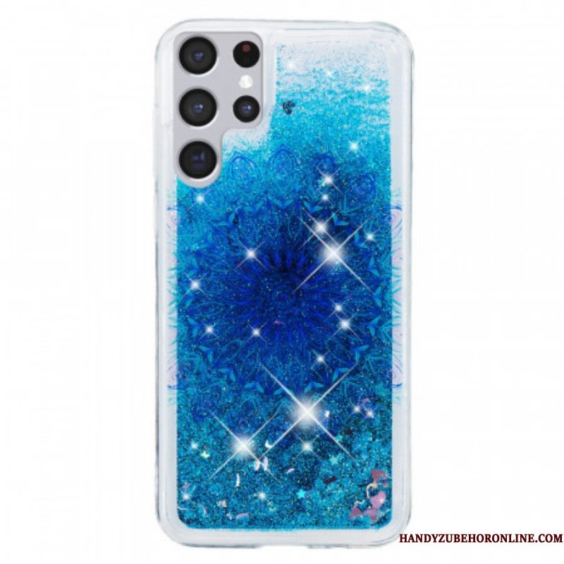 Hoesje voor Samsung Galaxy S22 Ultra 5G Glittermandala
